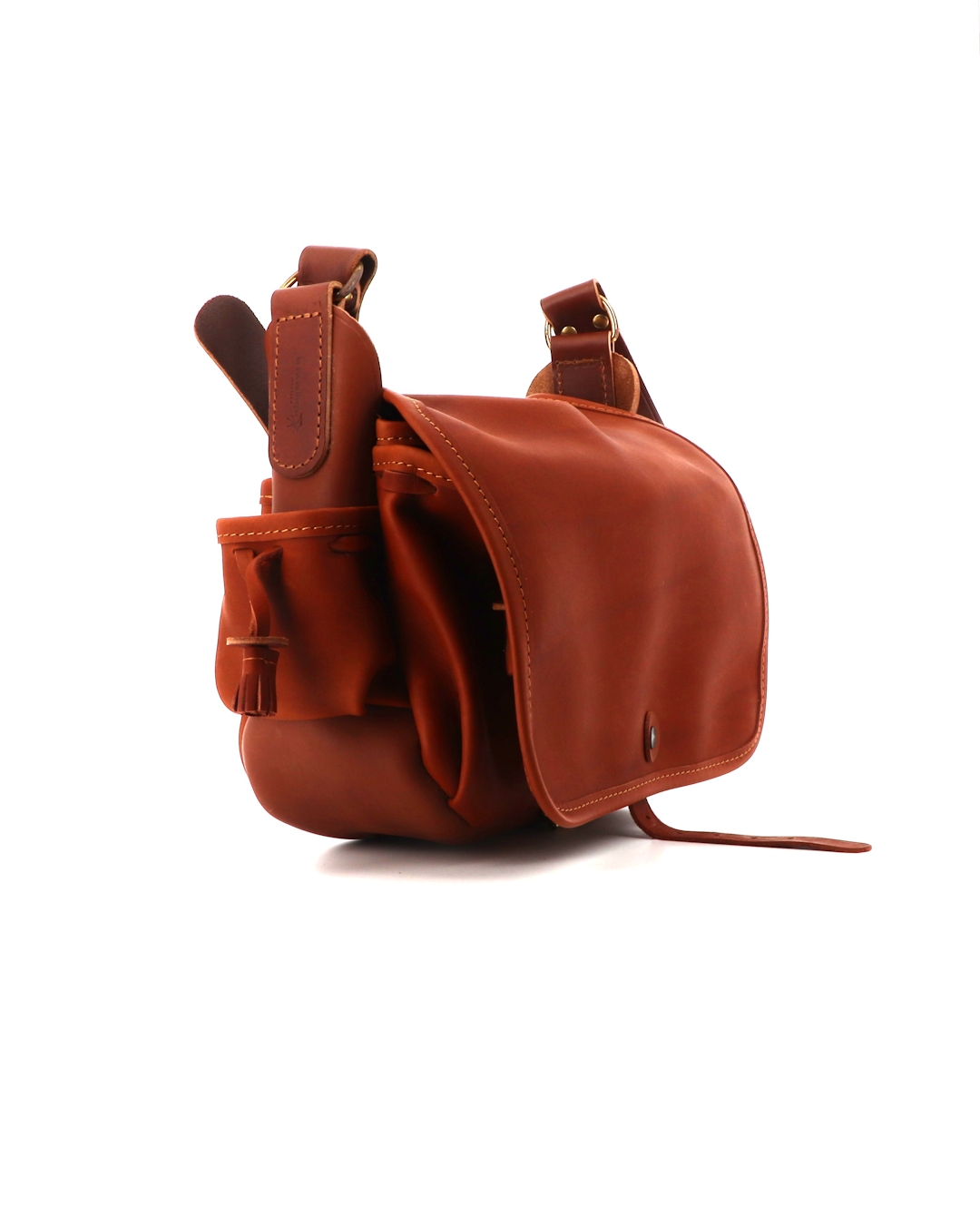バッグ OUTIL / Shepherd's Bag(Le Sac du Berger) Sac du Berger n°4 large leather bag for men, made in France