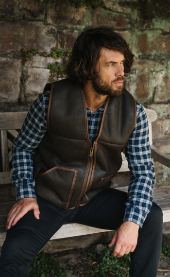 Gilet Peau lainée Homme
