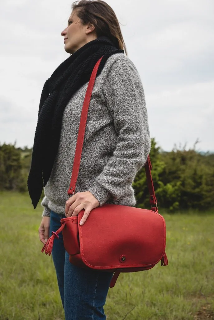 Sac du Berger City n°2 the city shepherd's bag in supple leather