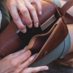 Intérieur sac en cuir
