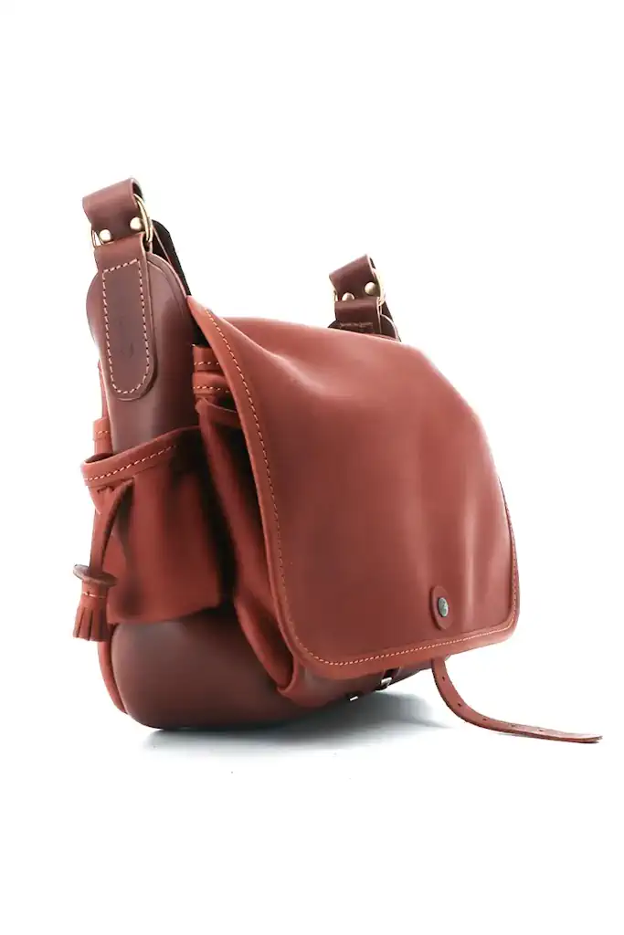 Sac du Berger n°4 large leather bag for men, made in France
