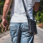 Petite Pochette en cuir homme