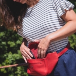 Pochette banane en cuir
