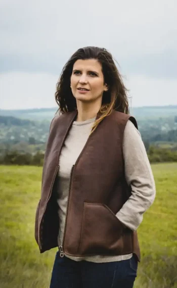 Gilet Peau lainée Femme