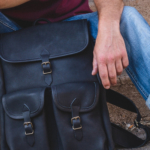 Sac à dos Larzac - Sac en cuir noir artisanal