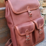 Sac à dos Larzac - Sac en cuir marron artisanal