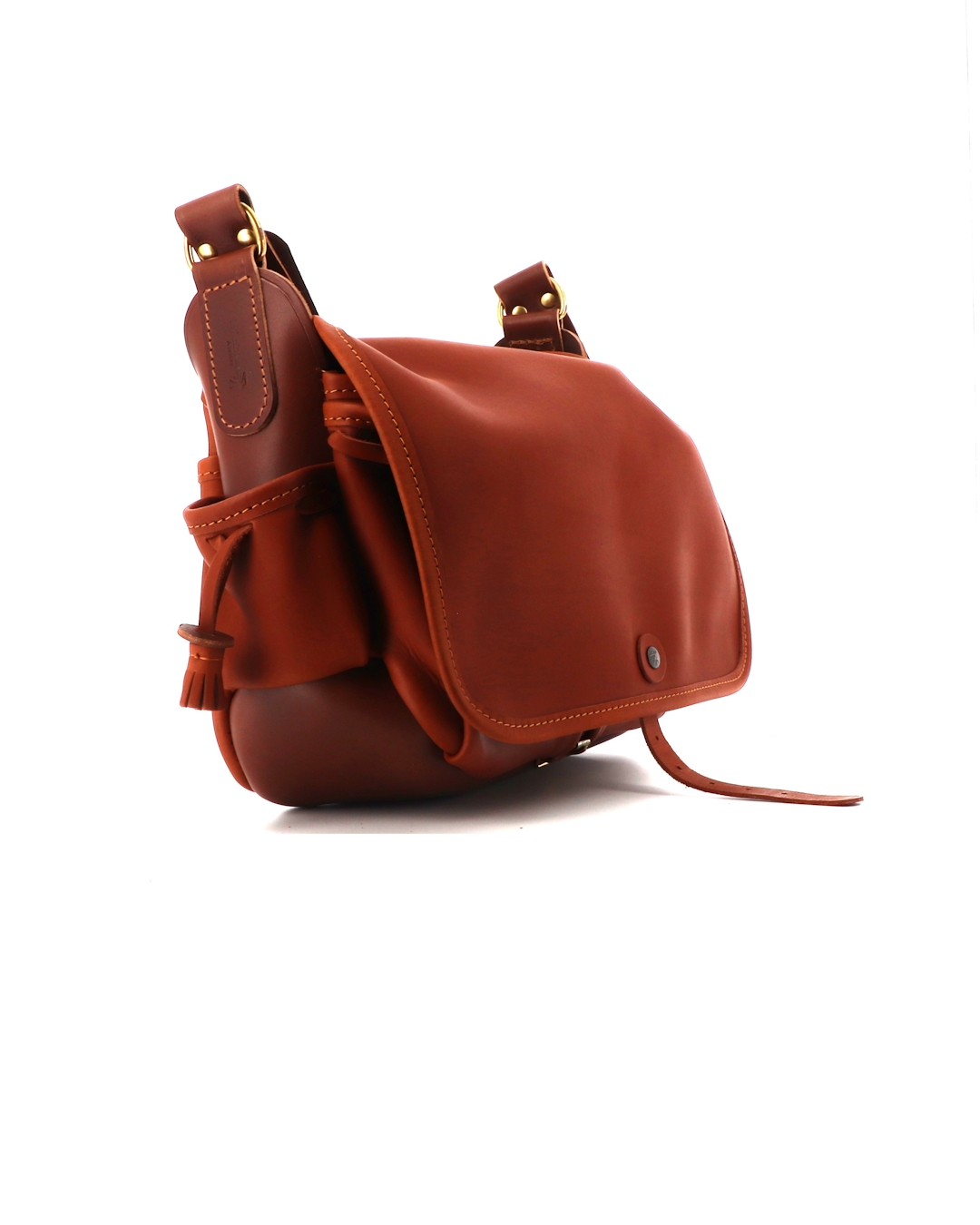 Sac du Berger n°4 large leather bag for men, made in France