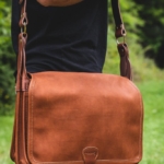 Besace n°1 - Sac en cuir vue de face