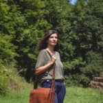 Besace n°1 - Sac en cuir teinte naturel