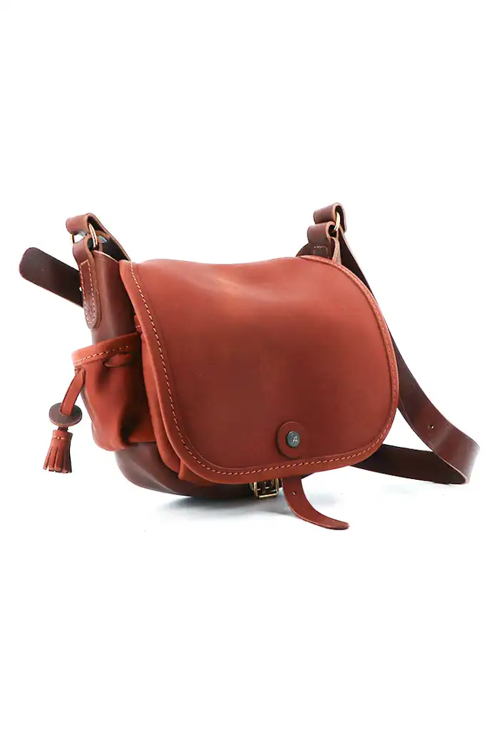Sac du Berger, Cowhide Leather Handbag Made in France Lifetime