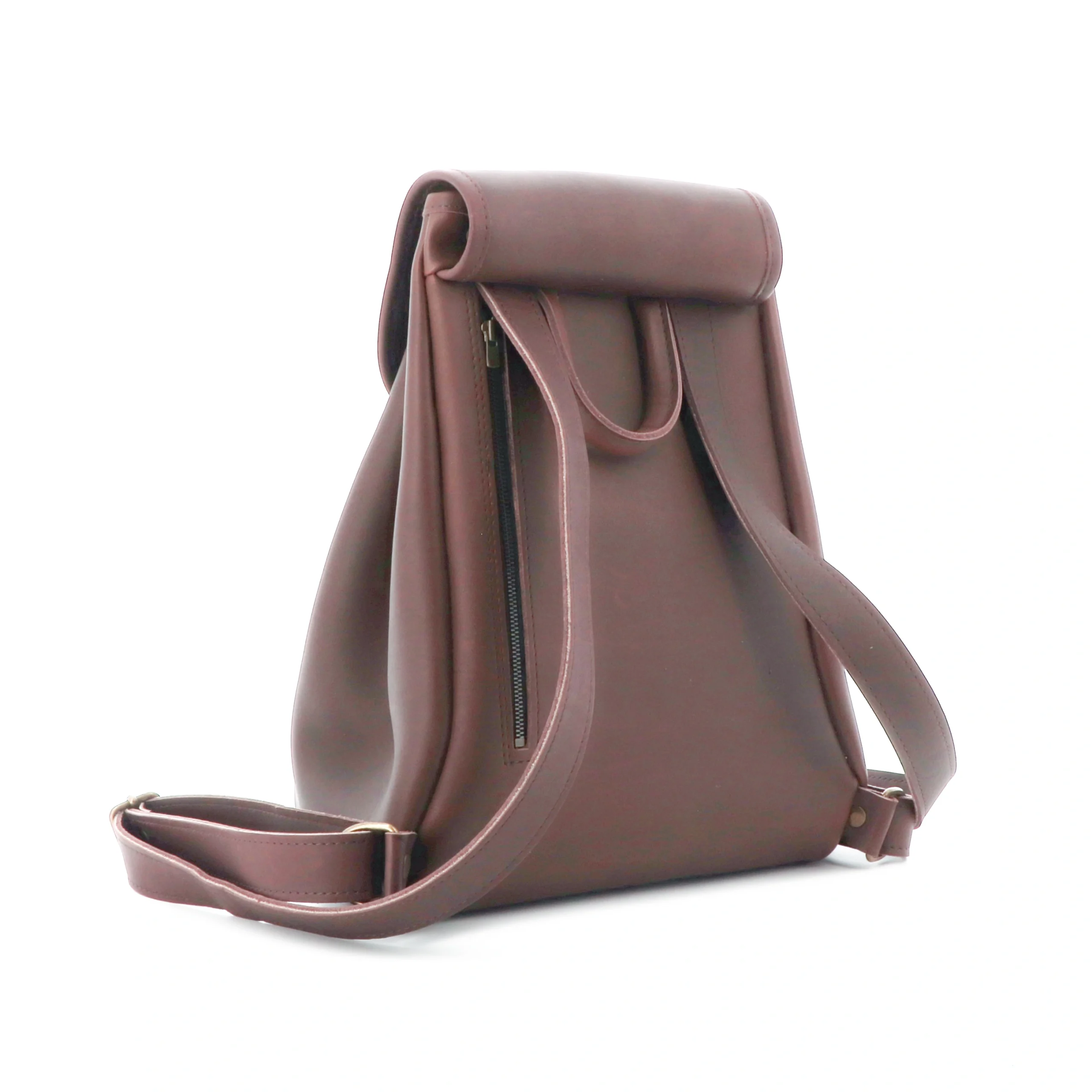 le sac de berger？　レザーリュック Women's backpack 100% cowhide leather made in France