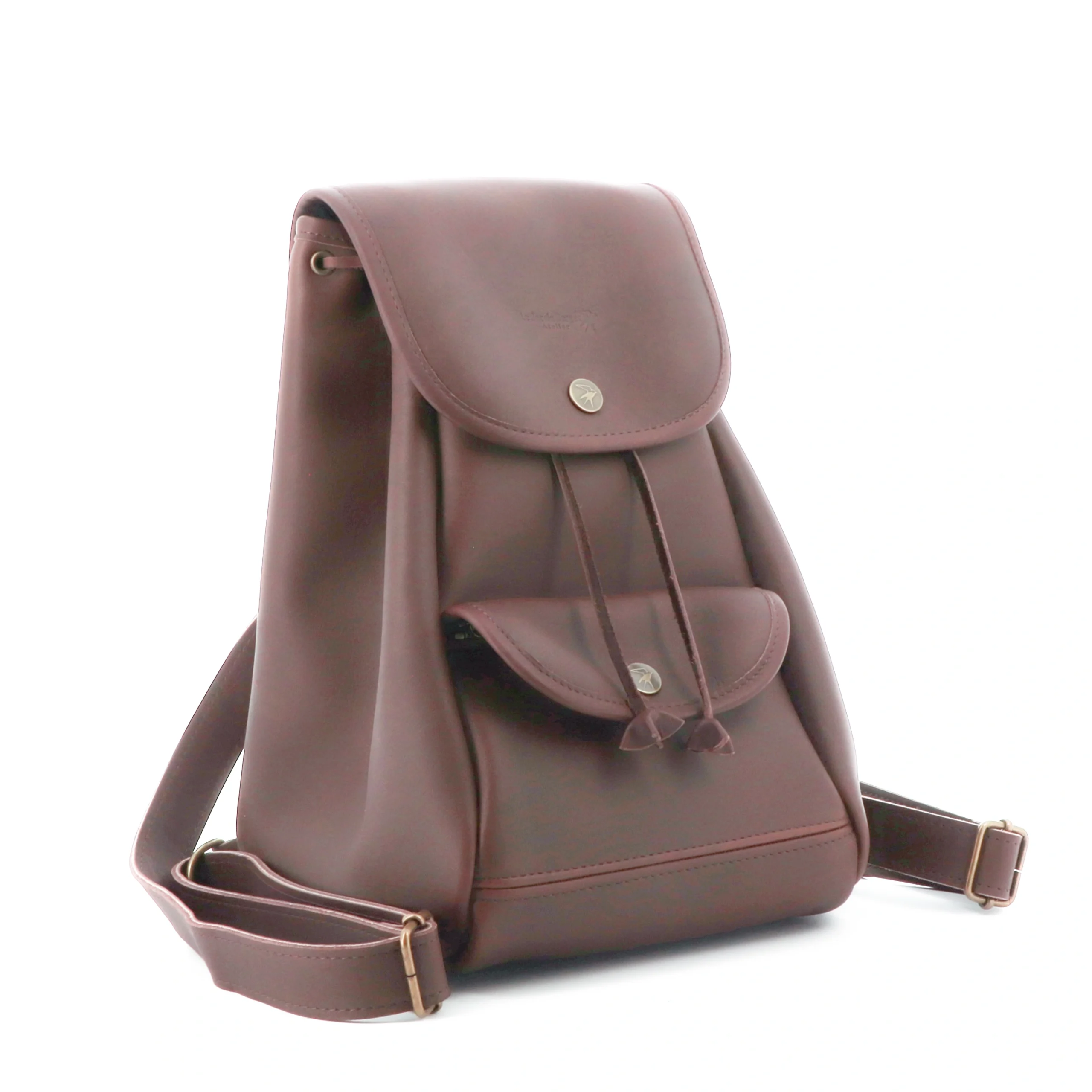 Women's backpack 100% cowhide leather made in France