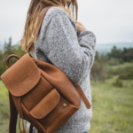 Sac à dos n°1 - Sac en cuir artisanal teinte fauve
